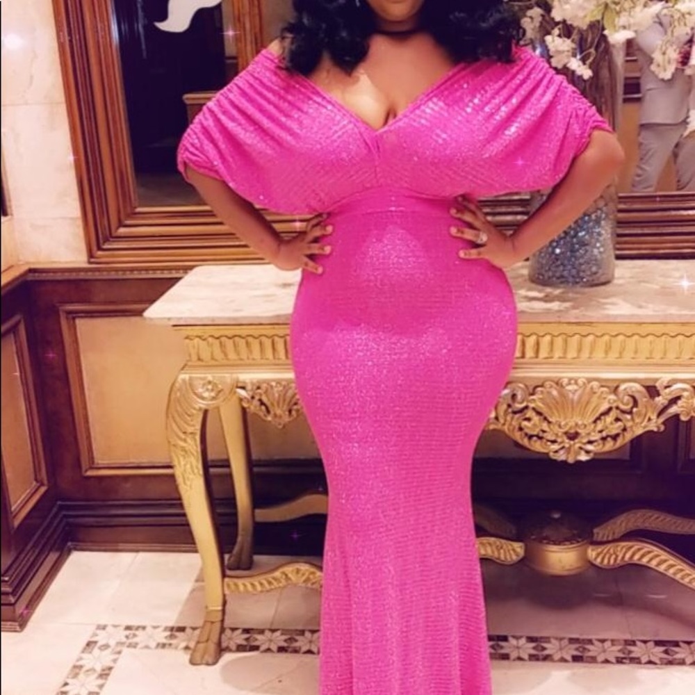 Pink sparkle dress